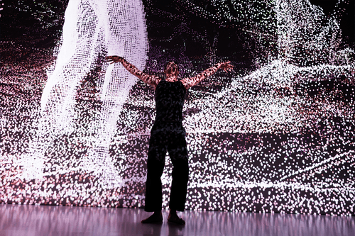 Performance de Tyrell au BAM Fest, Festival des arts numériques de Liège